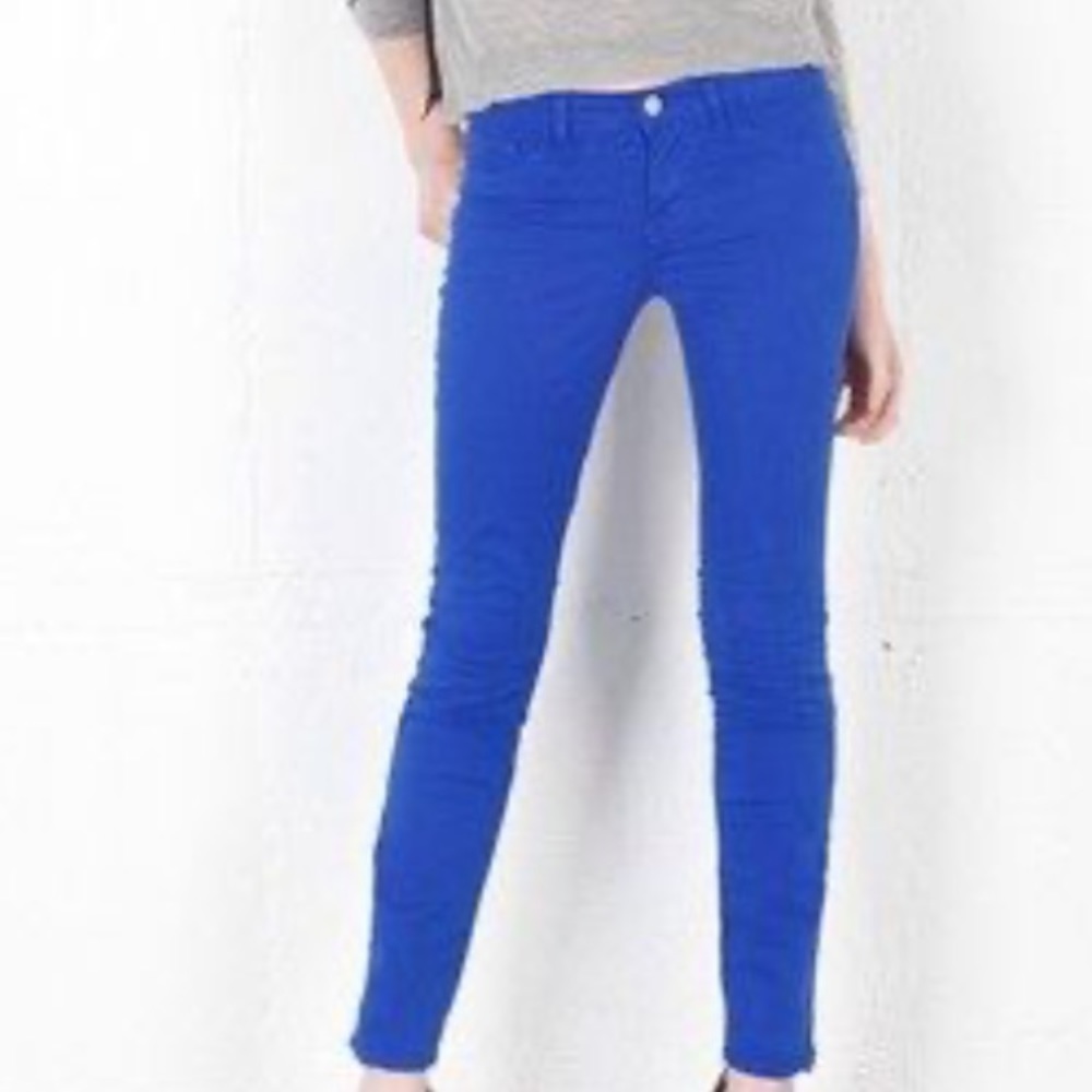 Forever 21 Indigo Blue Washed Out Denim Je…